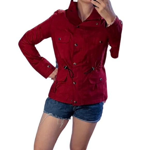 Burberry Red Utility Jacket (Size: S) - Picture 9 of 12